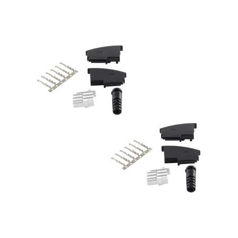 Shiverpeak BASIC-S 2x telefono TAE spina N, non montata, kit di montaggio Spina angolata Nero Shiverpeaks Contenuto: 2