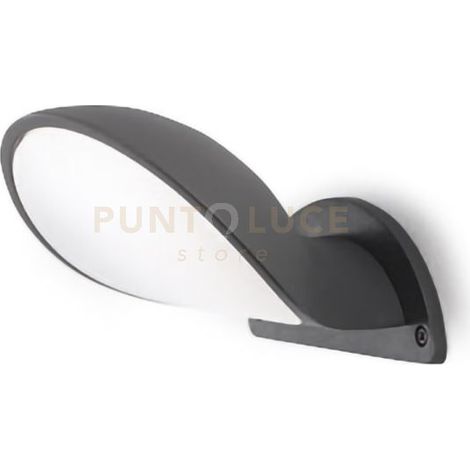 GES751-APPLIQUE ESTERNO A LED 4000K 1000LM 10W IP65 COLORE GRIGIO ANTRACITE