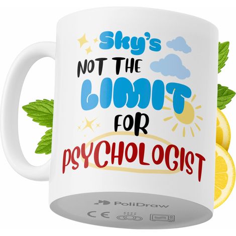 Lustige Tasse für Psychologen – Kaffee- oder Teetasse mit witzigem Textdesign – ideal für Geburtstage, Namenstage, Feiertage und besondere Anlässe. Hochwertige Tasse für Zuhause, Büro und Arbeit. Farb