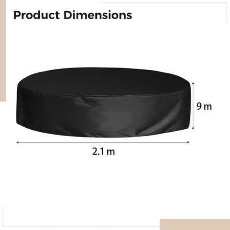 ZHIJIA PREMIUM bâche piscine ronde 2,1m hiver bain glace étanche antipoussière intérieur extérieur nettoyage facile (1/5)