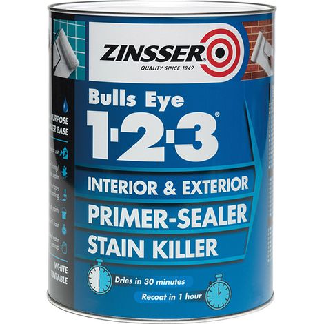 Zinsser Bulls Eye 1-2-3 - Primer-sealer - Stain Killer - 500ml - White