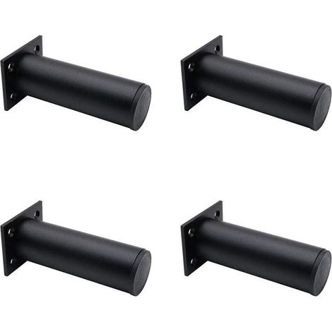 Set mit 4 verstellbaren Mbelbeinen, mattschwarz, Aluminiumlegierung, 38 x 120 mm, Schrank, Couchtisch, TV-Schrank, Beine, Schrank, Sofa, St��tzbein (1/5)