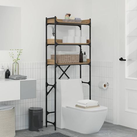 Washing Machine Shelf 67 x 25 x 163 cm Engineered wood vidaXL