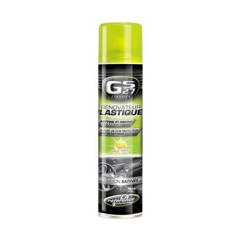 Rénovateur plastique finition satinée 400ml – Parfum citron orange – Lot de 4 – Propriétés antistatiques pour surfaces plastiques – Gs27 (1/4)