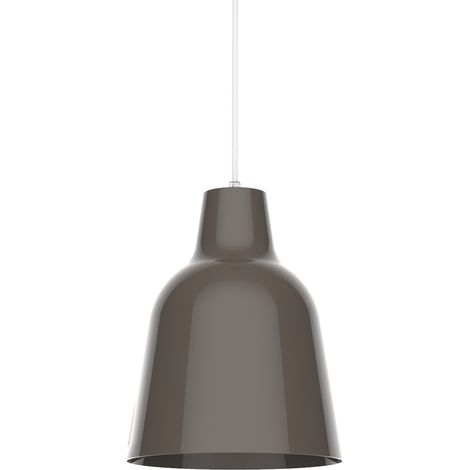 LUMICOM DONG Sospensione, 1X E27, max 42W, metallo, grigio tortora, D.16cm (1/3)