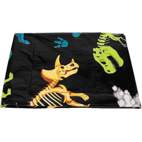 Nappe en plastique jetable pour fêtes d'anniversaire, protection rectangulaire anti-éclaboussures, nettoyage facile pour les tables de repas et d'événements (1 paquet) (1/5)