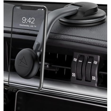EASYCOMFORT Support Telephone Voiture Tableau de Bord Support Telephone Voiture Ventouse réglable Porte Telephone Voiture Aimant Rotation à 360° Support Telephone Voiture magnetique Gris (1/5)