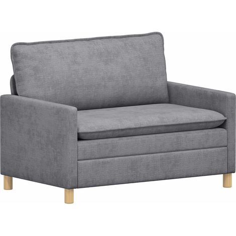 vidaXL Sofá Gris Claro 126 x 81 x 87,5 cm Poliéster (1/2)