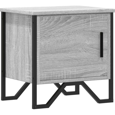 Maison Exclusive - Nachttisch Grau Sonoma 40x30x40 cm Holzwerksto