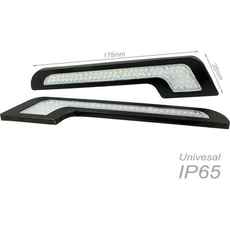 Luci Diurne Led DRLs Driving Light 12V 5W Forma L Slim Solo 5mm IP65 Universale (1/2)