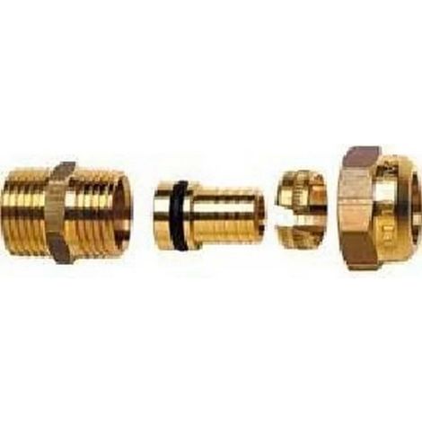 Caleffi 844464 TH - Racor estándar C+ para tubo de plástico de 1/2" Ø 16/20