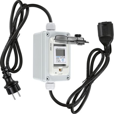TolleTour Medidor eléctrico portátil 230 V 16 A Schuko cable 3 m (1/5)