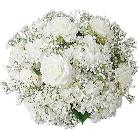Bouquets de gypsophile pour centres de table de mariage (1/4)