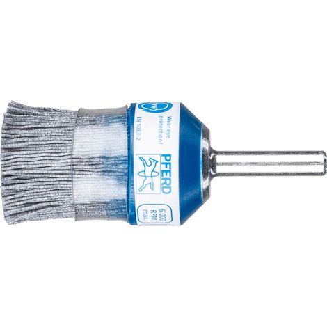 PFERD TOOLS COMPOSITE Pinselbürste PBUPR Ø 28 mm Schaft-Ø 6 mm SiC-Filament-Ø 0,55 mm Korn 120 stationär