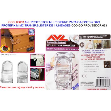 Avl protefix cajones transparente