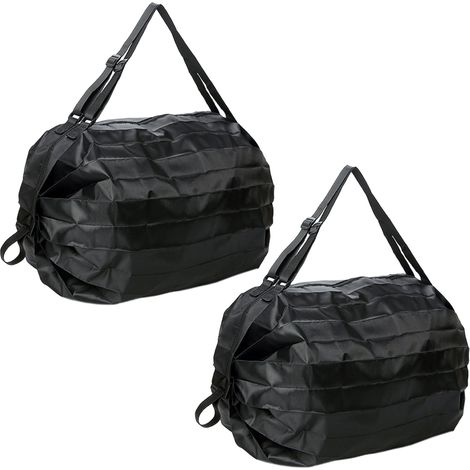 Sac Cabas En Polyester Avec Fermeture Éclair - Résistant Et Imperméable - Pour Courses Et Quotidien - 1 Pièce (1/5)