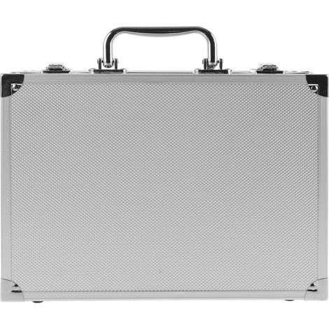 Boîte Outils Alu Rangement Multifonction Verrouillable Valise de Transport Légère pour Outils Instruments Cosmétiques ou Électronique (1/5)