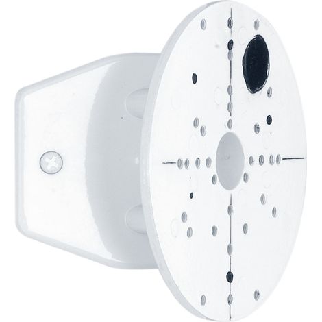 Eglo Attacco angolare per faretto esterno, staffa angolare in acciaio per lampade da esterno, bianco, diametro 11,2 cm