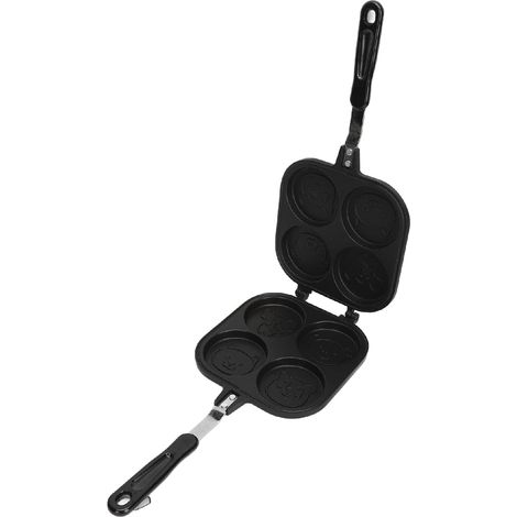 Machine à Crêpes, Poêle Double Face en Alliage d'aluminium, Poêle Antiadhésive, Machine à Crêpes pour Crêpes Moelleuses, Omelettes, Frittatas, Plus (1/5)