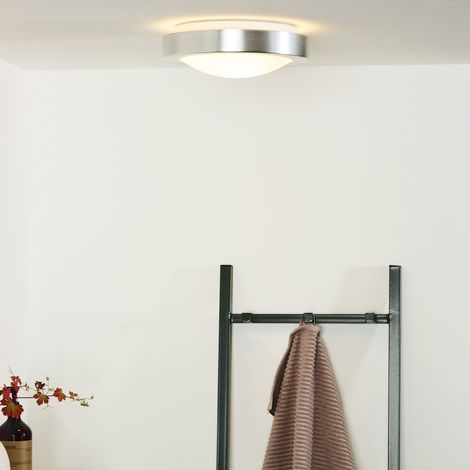 Lucide FRESH - Deckenleuchte Badezimmer - Ø 27 cm - 1xE27 - IP44 - Chrom Matt (1/4)
