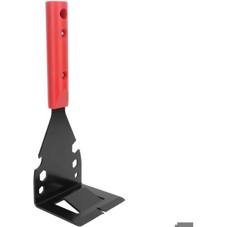Outil de dépose carrelage inox multifonction compact pour plinthes et moulures (1/4)