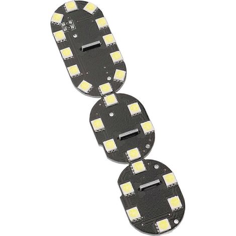 Lot de 3 lampes de lecture intérieures à LED (8000 lm, 12 V, 5 W, lumière blanche) pour Nissan Qashqai à partir de l'année-modèle 2007.