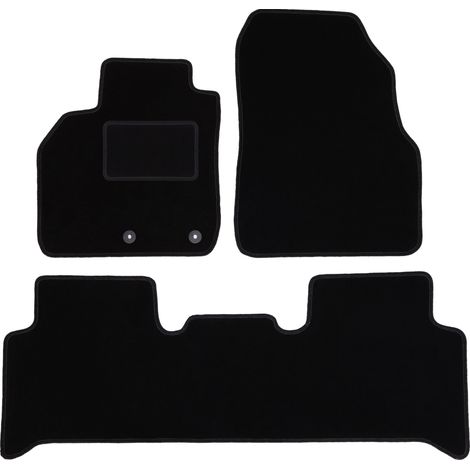 Tappetini auto in velluto nero per: Renault Scenic II monovolume (2003-2009)