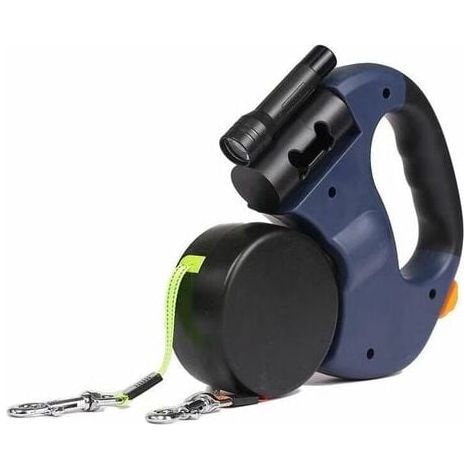 Double Self-Retracting Dog Leash – 360° Anti-Tangle, 3 Meters, up to 22.7 kg MUMU (1/4)