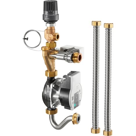 OVENTROP Vorlauftemperaturregelmodul für Flächenheizkreise für Regudis W-HTE, mit Hocheffzienzpumpe Wilo PARA 15-130/6-43/SC-12, 1344550 (1/5)