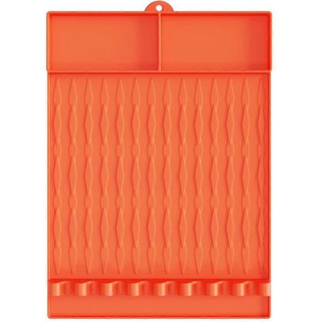 Gril s tapis silicone résistant à la chaleur spatule avec goutte tampon ustensile support pour Outside grillade cuisine (1/5)