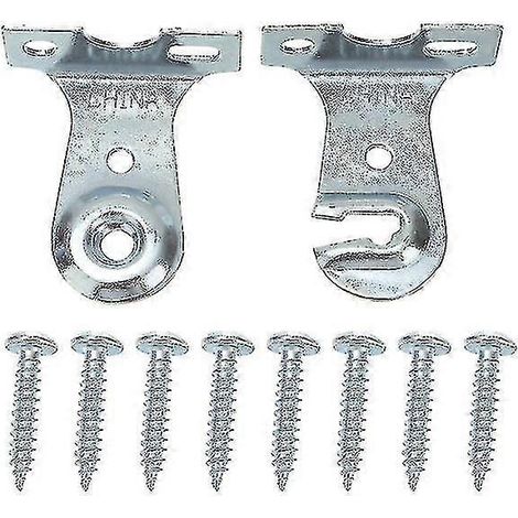 2 jeux de supports pour stores enrouleurs, accessoires pour rideaux de maison, fixations pour stores enrouleurs (1/5)