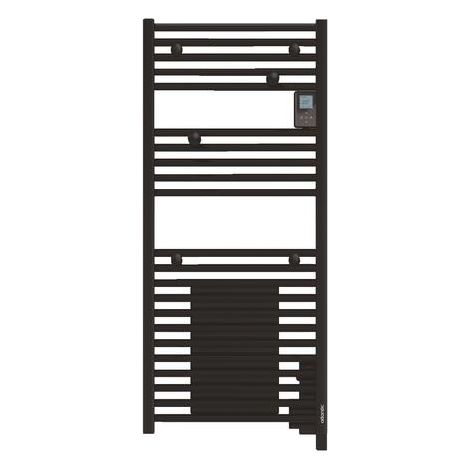 Sèche-serviettes électrique connecté 750W, H:158,2x l:50 cm, noir - Doris, Atlantic