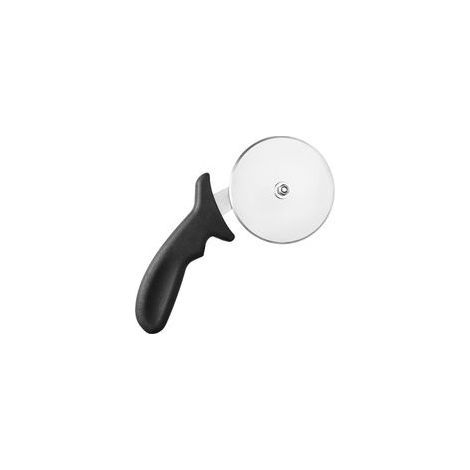 Coupe-pizza professionnel en acier inoxydable, manche en plastique noir – (1/5)