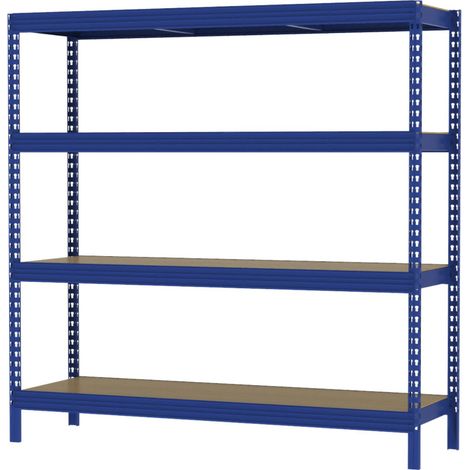 Schwerlastregal Profi 200x200x60 cm 3200 kg blau Werkstattregal Lagerregal Regal (1/2)