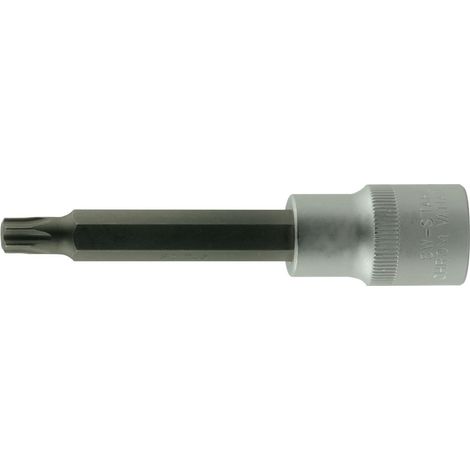 SW-Stahl 05394L Embout de tournevis, 1/2 I Profil en T I T50 x 140 mm I Embout de tournevis pour Torx I Insert hexagonal