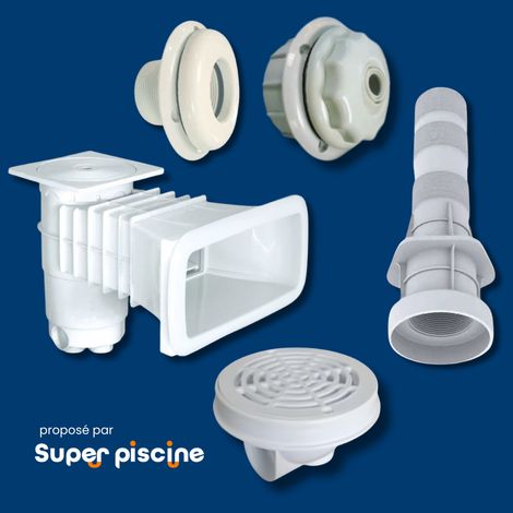 Kit pièces à sceller Weltico jusqu'à 8 x 4 m sans projecteur