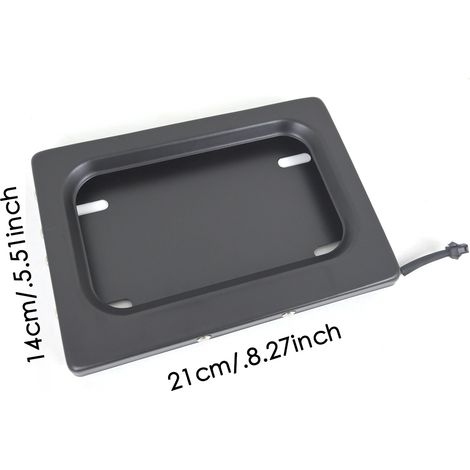 New four-hole multi-functional US standard license plate frame, motorcycle license plate frame, motorbike license plate frame, North American car frame (1/4)