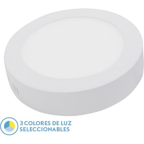 Spot Encastrable De Surface Diorite 24w 3000k-4000k-6500k Blanc 2160lm 3.5x29x29 Cm (1/2)