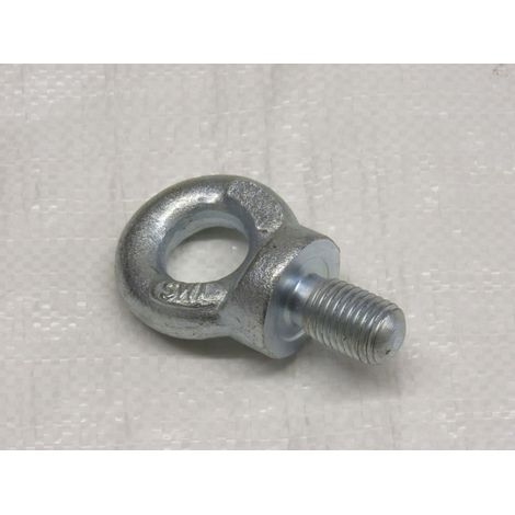 M24 Lifting Eye Bolt - Zinc Plated Collared Threaded Eyebolt BS4278 2.5 Ton 24MM (1/2)
