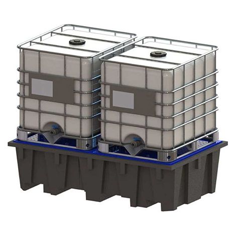 Contenitore di contenimento 2 IBC - 1050 litri - 2500 kg - MRPRACK2200P (1/5)