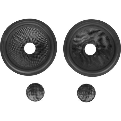 Haut-parleur cône papier 1 pouce diamètre intérieur subwoofer membrane papier avec suspension caoutchouc pour enceinte 5 pouces 2 pièces (1/5)