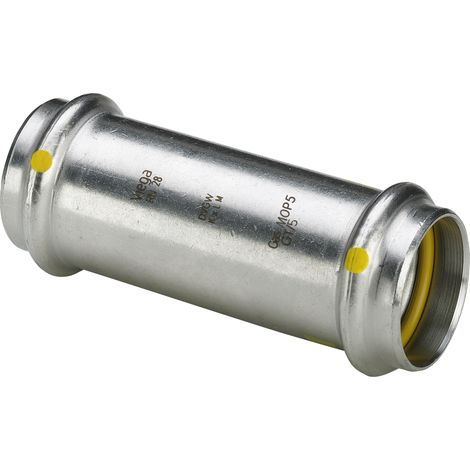 Manchon coulissant avec SC Sanpress Inox G 0215.5 pour gaz en acier inoxydable de 15 mm