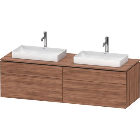 Duravit L-Cube Meuble sous-lavabo en console suspendu, avec plan