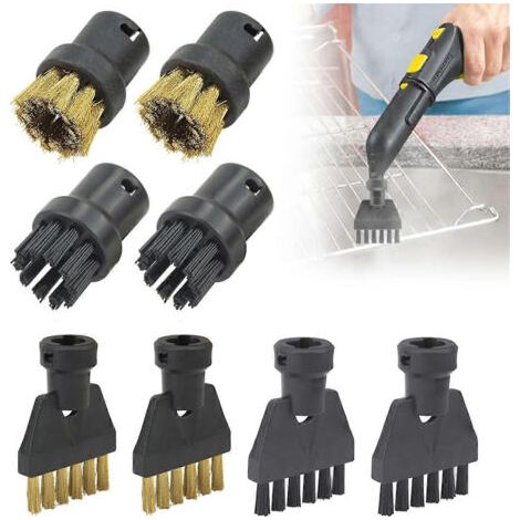 NALOOKAMIC accessoires pour nettoyeur vapeur Karcher SC1 SC2 SC4 SC5, kit de brosses, brosses rondes F (1/4)