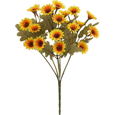 Fleur Artificielle - Marguerite - Tige Longue 30 cm - Faux Fleurs en Soie et Plastique - Décoration Intérieure Extérieure - 1 Pièce (1/3)