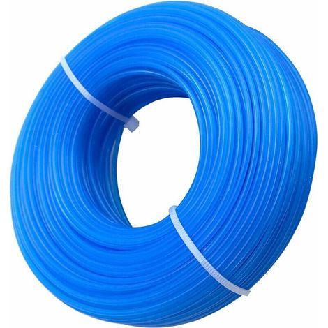 Bobine de Fil Rond en Nylon pour Coupe-Bordure débroussailleuse Diamètre 1,6 mm Longueur 100 m, Fil de Coupe de Remplacement Ligne de Trimmer