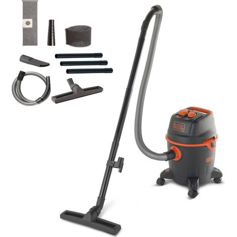Black+Decker Aspiratore Solidi e Liquidi BXVC20PTE con Presa Elettroutensili (1200 W, 20 l)