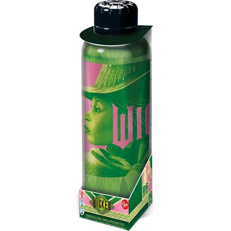 Botella de agua reutilizable térmica de acero inoxidable con doble aislamiento de 515 ml de Wicked