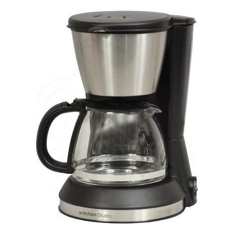 Kitchen Chef KSMD230 caffettiera filtro inox nera 0,7 litri (1/2)