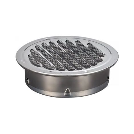 1PC Grille de ventilation ronde en acier inoxydable Grille de ventilation en métal de 100 mm Grille (1/4)